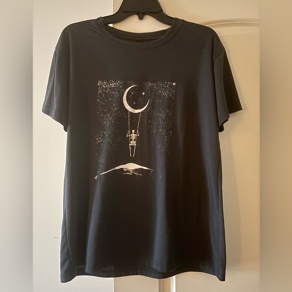 Oversized Black Graphic T-Shirt